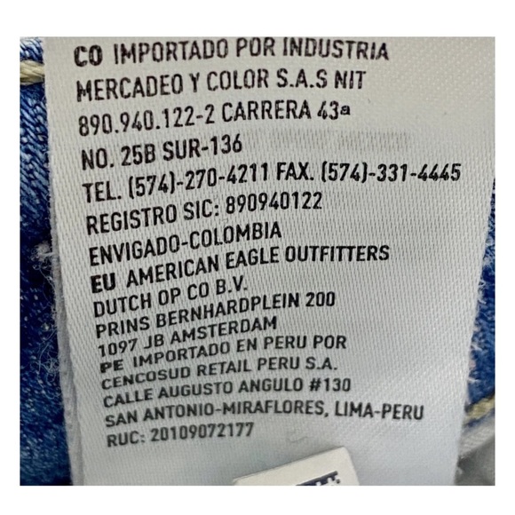 American Eagle Women’s Skinny Straight Jeans 10 R Next Level Stretch - Picture 16 of 16